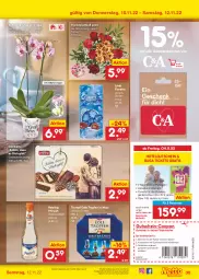 Gazetka promocyjna Netto Marken-Discount - Filial-Angebote - Gazetka - ważna od 12.11 do 12.11.2022 - strona 39 - produkty: Amber, angebot, bestpreis, Blüte, cocktail, coupon, eis, Garten, gebäckmischung, gutschein, lambertz, LG, lindt, Mett, nuss, orchidee, pfirsich, reis, rum, Schmetterling, Ti, topf, wein, ZTE