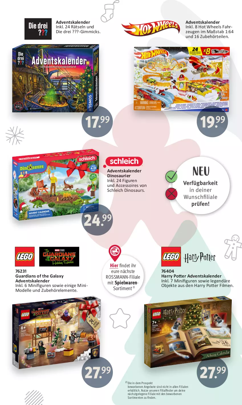 Aktueller Prospekt Rossmann - Prospekte - von 17.10 bis 29.10.2022 - strona 8 - produkty: ACC, accessoires, Adventskalender, angebot, angebote, dell, elle, ente, Hot Wheels, Mode, rel, Schleich, spielwaren, Ti