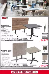 Gazetka promocyjna Selgros - Restaurantmöbel - Gazetka - ważna od 30.04 do 30.04.2024 - strona 5 - produkty: eis, Holz, HP, klapptisch, latte, Ria, tee, Ti, tisch, tischplatte, Tischplatten