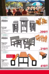 Gazetka promocyjna Selgros - Restaurantmöbel - Gazetka - ważna od 30.04 do 30.04.2024 - strona 6 - produkty: arlo, Bank, braun, ente, garnitur, Garten, hocker, Holz, honig, lack, Ria, schrauben, tee, Ti, tisch