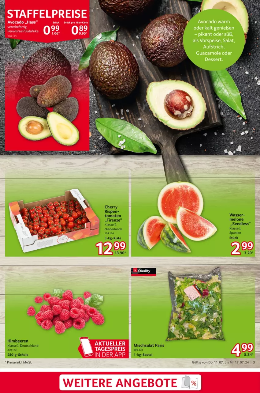 Aktueller Prospekt Selgros - Food - von 11.07 bis 17.07.2024 - strona 3 - produkty: angebot, angebote, avocado, eis, guacamole, reis, salat, Ti, vorspeise