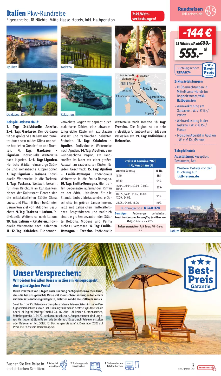 Aktueller Prospekt Lidl - Themenflyer November 2022 - von 12.11.2022 bis 14.01.2023 - strona 3 - produkty: aperitif, axe, Bau, bestpreis, brie, buch, chia, eis, elle, erde, inklusivleistungen, lion, lorenz, mac, Mode, reifen, reis, reiseveranstalter, reiseverlauf, rezept, Ria, rwe, siena, telefon, Ti, tisch, wasser, wein