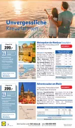 Gazetka promocyjna Lidl - Themenflyer November 2022 - Gazetka - ważna od 14.01 do 14.01.2023 - strona 16 - produkty: balkonkabine, bavaria fernreisen gmbh, Brei, brita, buch, eis, elle, getränk, getränke, inklusivleistungen, kreuzfahrten, LG, mac, Metro, Nordsee, reis, reiseveranstalter, Ria, Sport, Ti, uhr