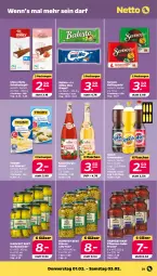 Gazetka promocyjna Netto - Woche 5 - Gazetka - ważna od 03.02 do 03.02.2024 - strona 31 - produkty: balisto, bowle, burger, erbsen, flasche, frucht, Gläser, gurke, gurken, kaffee, kaffeepads, katlenburger, limo, limonade, limonaden, milky way, pflaume, pflaumen, riegel, sauce, schoko, schokoriegel, senseo, thomy, thomy les sauces, Ti