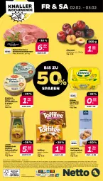 Gazetka promocyjna Netto - Woche 5 - Gazetka - ważna od 03.02 do 03.02.2024 - strona 32 - produkty: alle artikel ohne dekoration, angebot, auer, bohne, bohnen, bohnenkaffee, braten, coupon, dekoration, dreistern, eis, elle, fleisch, Fleischerei, jacobs, kaffee, löslicher bohnenkaffee, margarine, pflaume, pflaumen, reis, Schere, schwein, schweine, schweinenacken, Spritzgebäck, Ti, toffifee, wein, weine, zwiebel