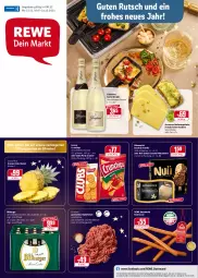 Gazetka promocyjna Rewe - Diese Woche im Angebot! - Gazetka - ważna od 31.12 do 31.12.2021 - strona 1 - produkty: ananas, angebot, angebote, Becher, beutel, bitburger, bockwurst, bourbon, bourbon vanille, braten, burger, caramel, chips, cracker, crunchips, eis, fleisch, freixenet, hackfleisch, hausmarke, Käse, lorenz, lorenz crunchips, mac, macadamia, mövenpick, nuii, rewe hausmarke, rind, rindfleisch, schnittkäse, schwein, schweine, Ti, vanille, wein, weine, wurst