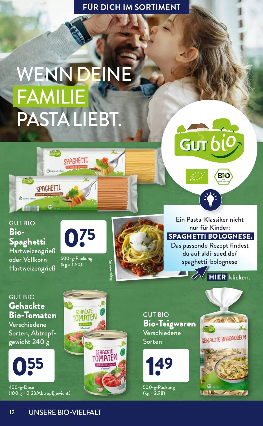 Aktueller Prospekt AldiSud - ALDI Sortiment Bio - von 01.08 bis 31.08.2021 - strona 12