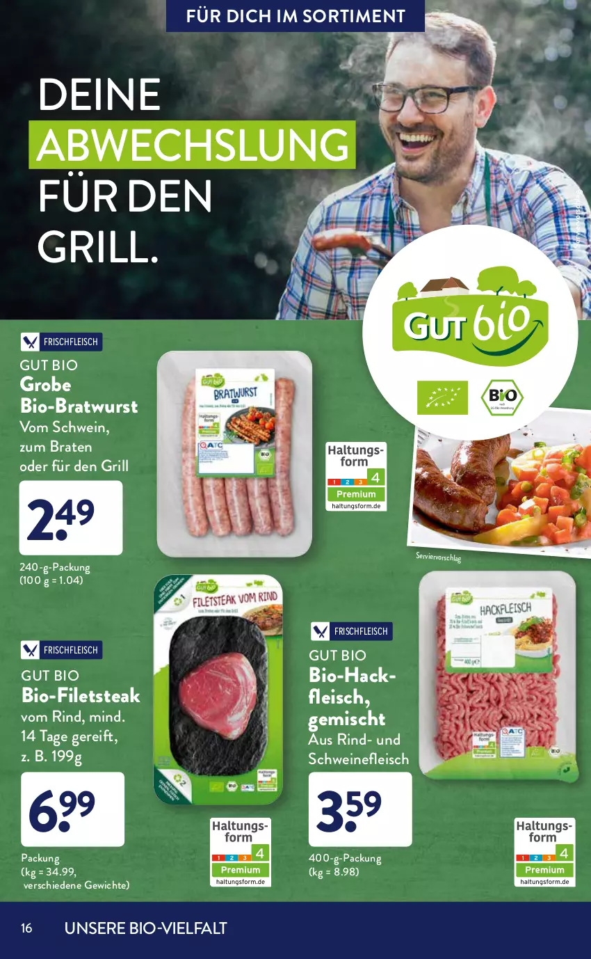 Aktueller Prospekt AldiSud - ALDI Sortiment Bio - von 01.08 bis 31.08.2021 - strona 16