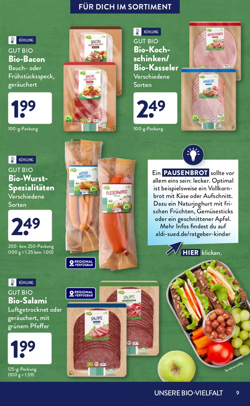 Aktueller Prospekt AldiSud - ALDI Sortiment Bio - von 01.08 bis 31.08.2021 - strona 9