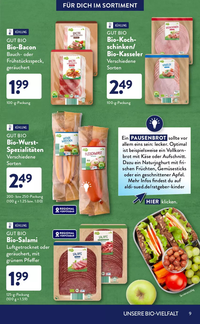 Aktueller Prospekt AldiSud - ALDI Bio-Sortiment - von 01.07 bis 31.07.2021 - strona 9