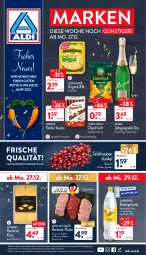 Gazetka promocyjna Aldi Nord - Aldi-Aktuell - Gazetka - ważna od 31.12 do 31.12.2021 - strona 1 - produkty: aldi, beutel, braten, chips, chipsfrisch, elle, ferrero, flasche, frucht, funny-frisch, getränk, gin, jahrgangssekt, Käse, Kinder, kinder bueno, latte, leerdammer, mumm, rind, Schal, Schale, schwein, schwein und rind, schweppes, sekt, tafeltrauben, teller, Ti, trauben, vom schwein und rind, wein, ZTE