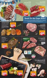 Gazetka promocyjna Rewe - Diese Woche im Angebot! - Gazetka - ważna od 12.02 do 12.02.2022 - strona 4 - produkty: aktionspreis, auer, beef, braten, chili, dell, eis, elle, fisch, fleisch, Frische Hähnchen, gewürz, grill, gulasch, hähnchenflügel, henkel, hüftsteak, knoblauch, kotelett, mac, marinade, nackenkoteletts, Nackensteak, nackensteaks, natur, paprika, reis, rind, rindfleisch, roastbeef, rum, rumpsteak, saft, schenkel, schinken, schinkenbraten, schnitten, schwein, schweine, schweinefleisch, schweinenacken, spare ribs, steak, steaks, Ti, uhr, wein, weine