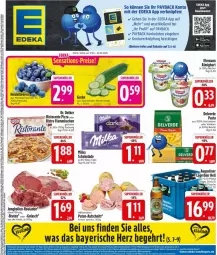 Gazetka promocyjna Edeka - Prospekte - Gazetka - ważna od 22.03 do 22.03.2025 - strona 1 - produkty: almighur, almighurt, aufschnitt, Becher, beutel, braten, deka, Dr. Oetker, ehrmann, ehrmann almighurt, erde, flammkuchen, gulasch, gurke, hartweizen, jungbullen, korn, kuchen, lamm, milka, milka schokolade, pasta, payback, pizza, pute, ristorante, ristorante pizza, rouladen, schoko, schokolade, Ti