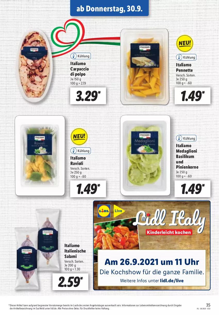 Aktueller Prospekt Lidl - Aktionsprospekt - von 27.09 bis 02.10.2021 - strona 35