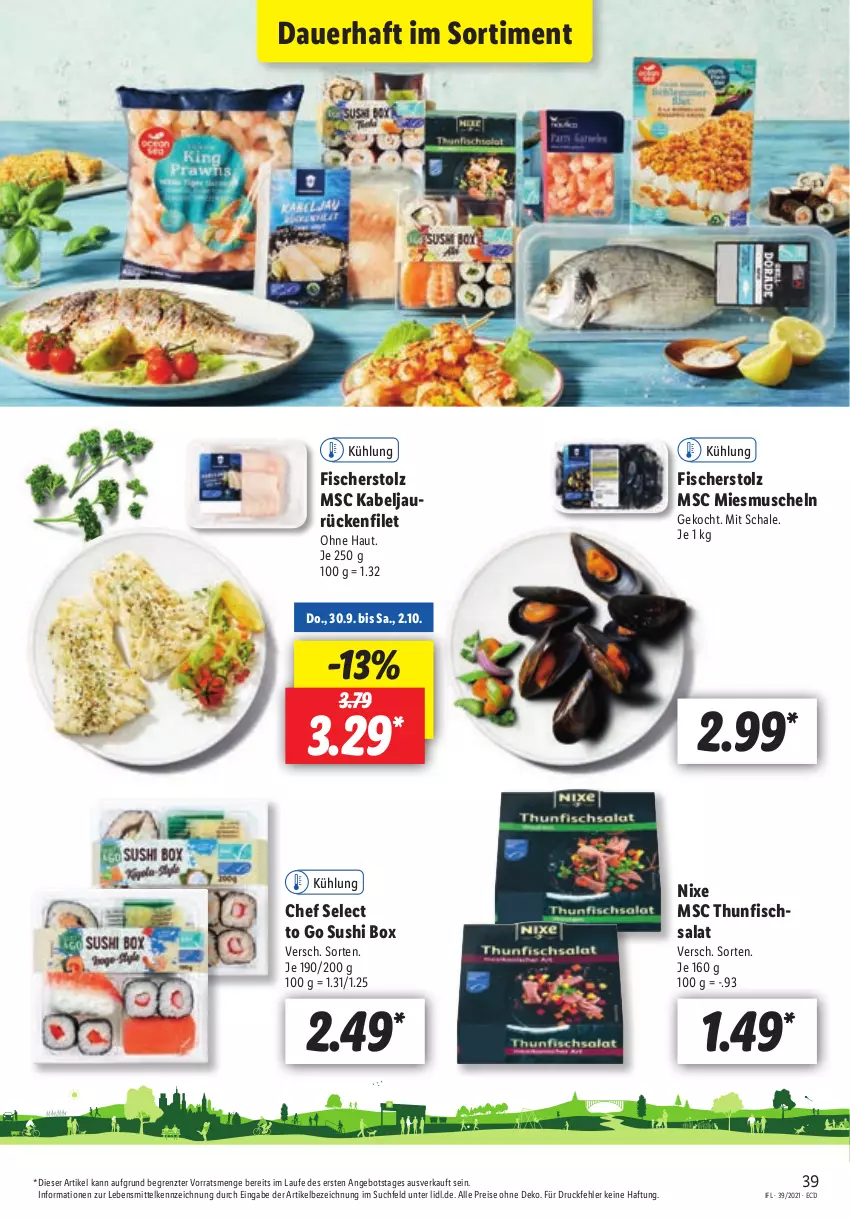 Aktueller Prospekt Lidl - Aktionsprospekt - von 27.09 bis 02.10.2021 - strona 39