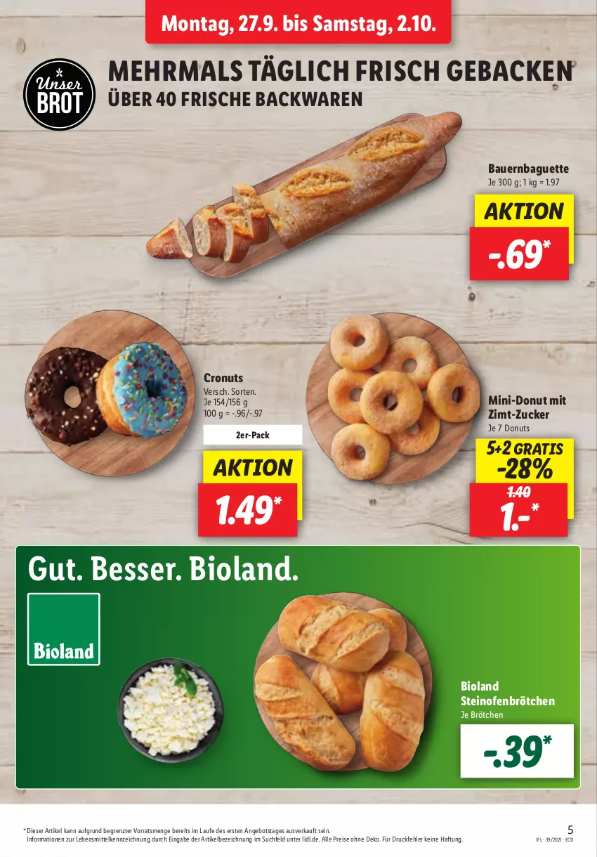 Aktueller Prospekt Lidl - Aktionsprospekt - von 27.09 bis 02.10.2021 - strona 5