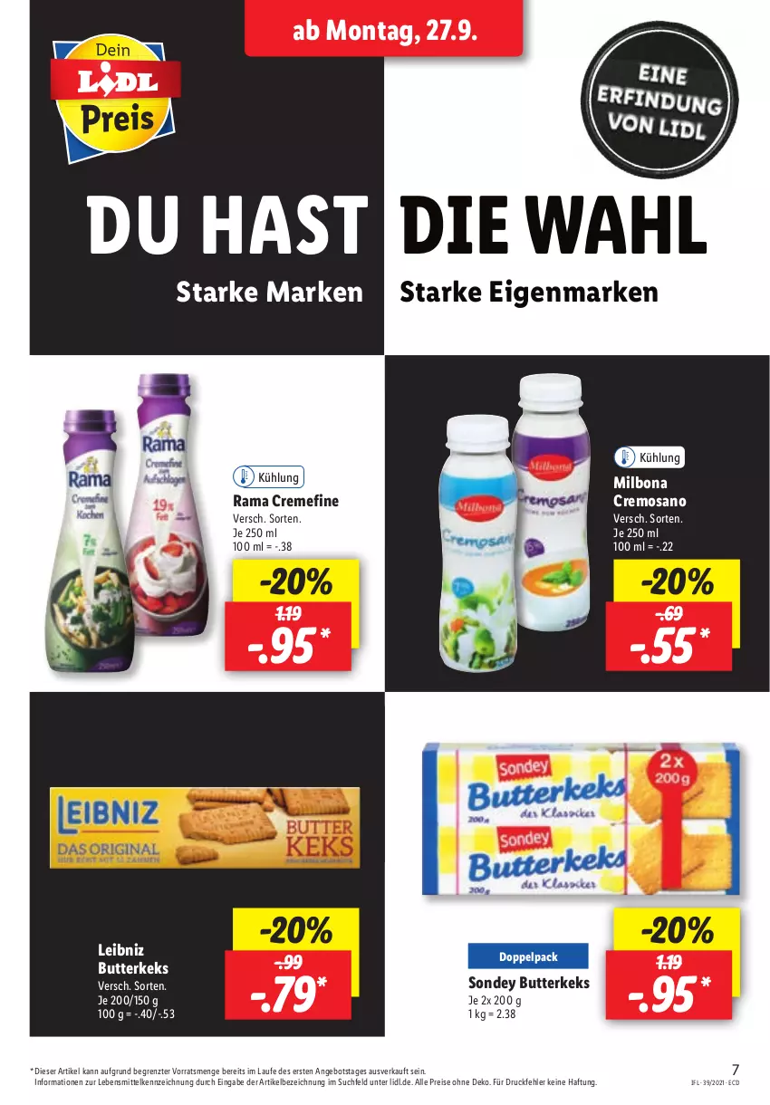 Aktueller Prospekt Lidl - Aktionsprospekt - von 27.09 bis 02.10.2021 - strona 7