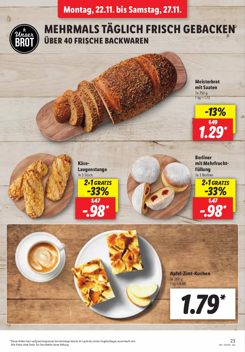 Aktueller Prospekt Lidl - Aktionsprospekt - von 22.11 bis 27.11.2021 - strona 23