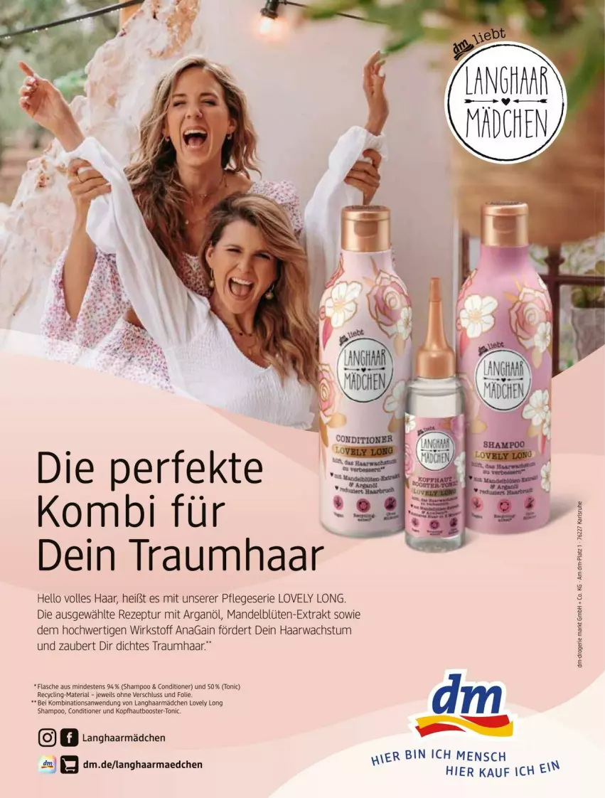 Aktueller Prospekt Dm Drogerie - Prospekte - von 01.03 bis 31.03.2024 - strona 24 - produkty: Blüte, Clin, flasche, mandel, rezept, Ria, shampoo, Ti, tonic