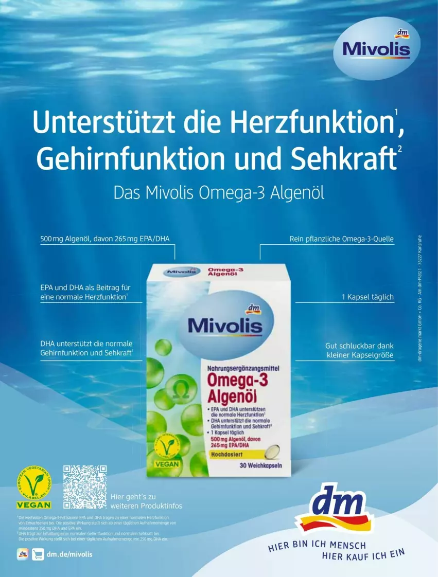 Aktueller Prospekt Dm Drogerie - Prospekte - von 01.03 bis 31.03.2024 - strona 54 - produkty: elle, kraft, leine, LG, omega, Omega-3, Sehkraft, Ti