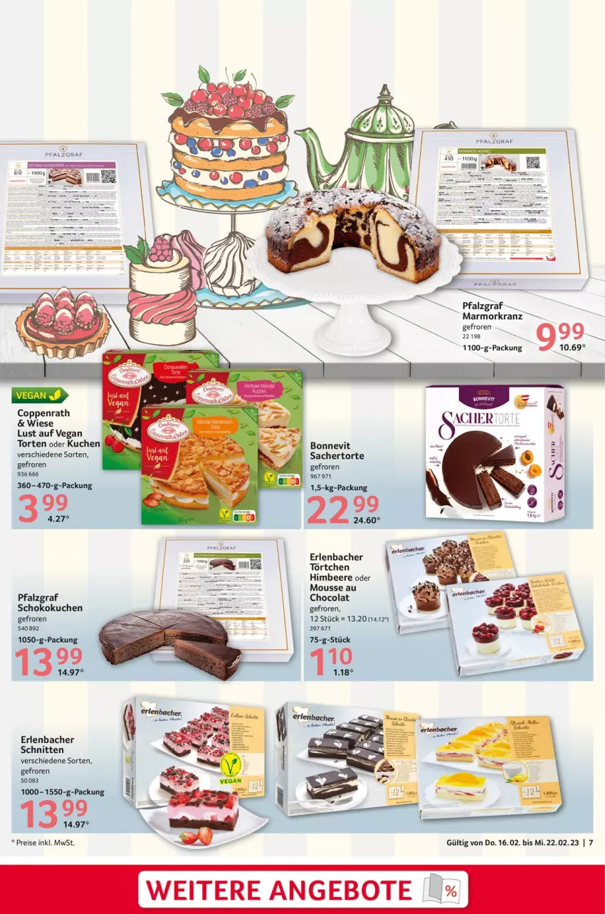 Aktueller Prospekt Selgros - Food - von 16.02 bis 22.02.2023 - strona 7 - produkty: angebot, angebote, beere, cola, coppenrath, eis, himbeer, himbeere, kuchen, mousse, reis, sac, schnitten, schoko, Ti, Törtchen, torte