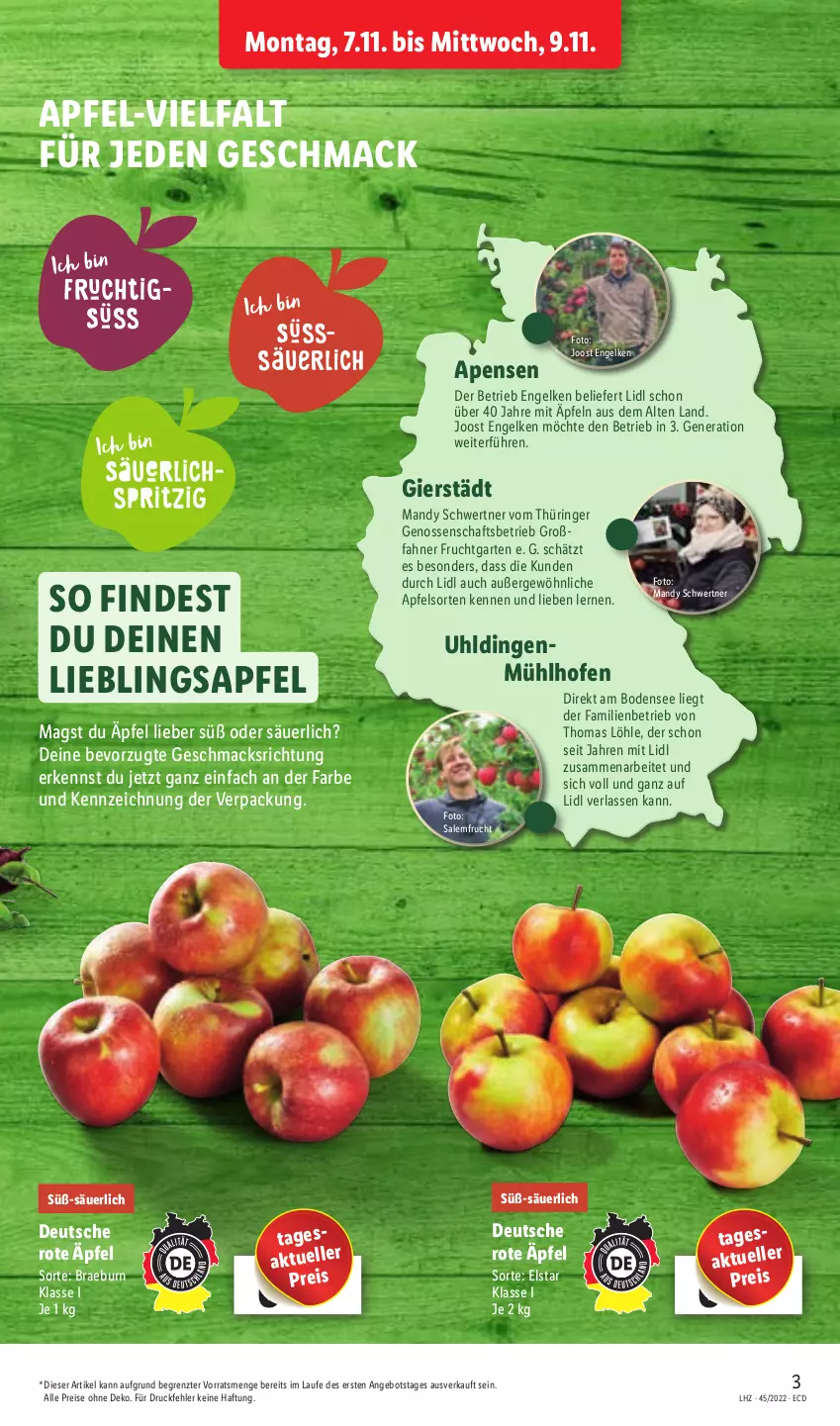 Aktueller Prospekt Lidl - Aktionsprospekt - von 07.11 bis 12.11.2022 - strona 3 - produkty: angebot, apfel, eis, elle, Engel, frucht, Garten, mac, Ofen, reis, ring, Ti, ZTE