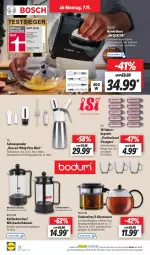 Gazetka promocyjna Lidl - Aktionsprospekt - Gazetka - ważna od 12.11 do 12.11.2022 - strona 22 - produkty: Behälter, bodum, bosch, dessert, edelstahl, eis, kaffee, kaffeebereiter, milch, milchaufschäumer, ndk, Reinigung, sahne, Schal, Schale, tasse, tee, Teebereiter, Ti