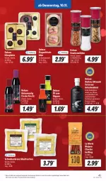 Gazetka promocyjna Lidl - Aktionsprospekt - Gazetka - ważna od 12.11 do 12.11.2022 - strona 45 - produkty: angebot, balsam, chorizo, creme, dip, eis, essig, frischkäse, frucht, gewürz, Gewürzmühle, Käse, krone, latte, Mantel, maultaschen, natives olivenöl, olive, oliven, olivenöl, olivenöl extra, reis, Ria, ring, rioja, Speck, Tasche, taschen, Ti, ziegenfrischkäse, ZTE