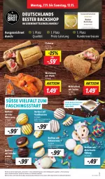 Gazetka promocyjna Lidl - Aktionsprospekt - Gazetka - ważna od 12.11 do 12.11.2022 - strona 5 - produkty: berliner, brot, ciabatta, creme, eier, eierlikör, eis, frucht, kokos, lebensmittel, likör, Meister, reis, schoko, Ti, vanille, weck