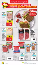 Gazetka promocyjna Lidl - Aktionsprospekt - Gazetka - ważna od 12.11 do 12.11.2022 - strona 6 - produkty: dulano, Geflügel, hähnchenbrust, ndk, rind, rinder, Rohwurst, saft, saftschinken, Schal, Schale, schinken, Spezi, Ti, truthahn, wurst