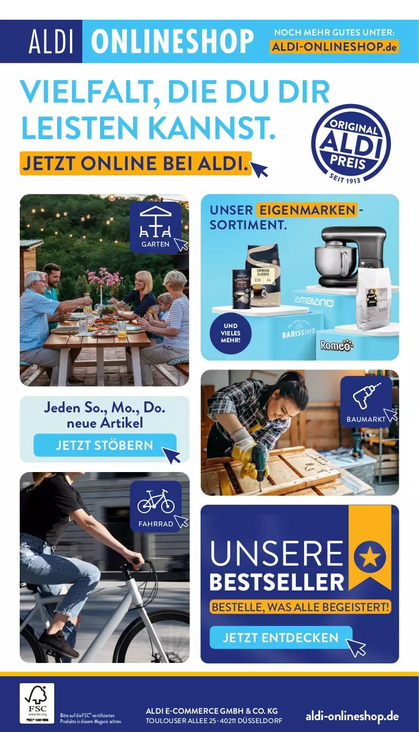 Aktueller Prospekt Aldi Nord - Von Montag - von 20.01 bis 25.01.2025 - strona 25 - produkty: aldi, Bau, decke, eis, elle, Fahrrad, Garten, magazin, Ti