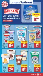 Gazetka promocyjna Aldi Nord - Von Montag - Gazetka - ważna od 25.01 do 25.01.2025 - strona 31 - produkty: aldi, Becher, dessert, eis, Eis Dessert, frucht, joghur, joghurt, Kefir, pudding, reis, sahne, Skyr, Ti, tiefpreis