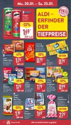 Gazetka promocyjna Aldi Nord - Von Montag - Gazetka - ważna od 25.01 do 25.01.2025 - strona 8 - produkty: aldi, angebot, angebote, beutel, bonbons, creme, eis, elle, erdnuss, erdnüsse, erdnüssen, ferrero, haselnuss, Kinder, Kinder Maxi, kinder maxi king, knoppers, lachgummi, linsen, lorenz, mais, Mantel, milch, nimm2, nintendo, nuss, pfeffer, pringles, reis, ring, saltletts, schoko, schokolade, schokoladen, Schokolinsen, snack, snacks, Spezi, storck, Sun Snacks, teller, Ti, tiefpreis, tuc, Vegeta, zucker