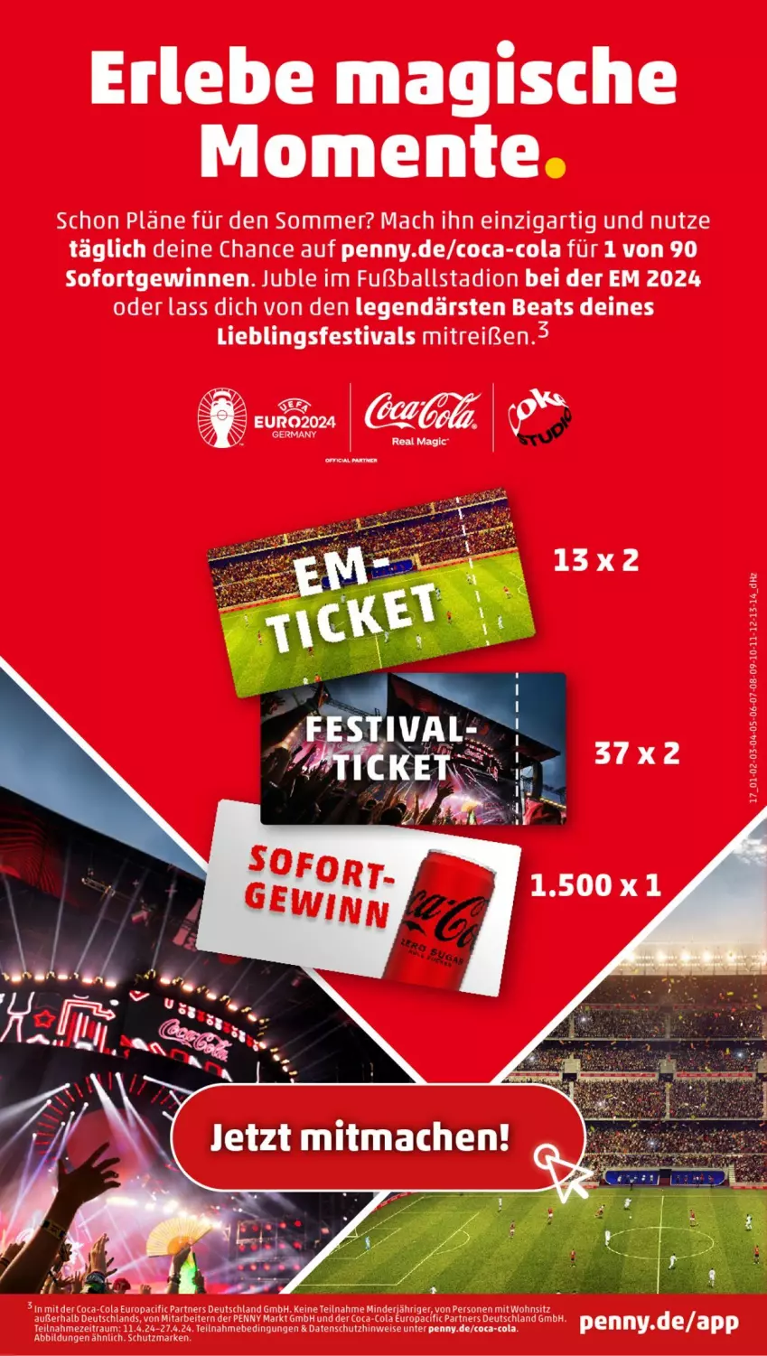 Aktueller Prospekt Penny - Prospekte - von 22.04 bis 27.04.2024 - strona 17 - produkty: ball, Cif, coca-cola, cola, eis, erde, Fußball, mac, Ti