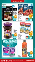 Gazetka promocyjna Penny - Prospekte - Gazetka - ważna od 27.04 do 27.04.2024 - strona 15 - produkty: Alwa, Always, Discreet, eis, fleisch, gewürz, gin, hollandaise, Ofen, original wagner, pflaume, pflaumen, pflaumenmus, pizza, regal, salami, sauce, steinofen, thomy, Ti, wagner