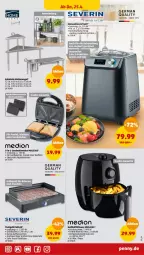 Gazetka promocyjna Penny - Prospekte - Gazetka - ważna od 27.04 do 27.04.2024 - strona 19 - produkty: auto, creme, edelstahl, eis, eiscreme, eismaschine, fritteuse, Frittierkorb, Germ, grill, grillfläche, grillrost, Heißluftfritteuse, korb, küche, Küchen, Küchenregal, medion, regal, sandwich, severin, Ti, timer, tisch, tischgrill, waffeln