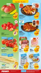 Gazetka promocyjna Penny - Prospekte - Gazetka - ważna od 27.04 do 27.04.2024 - strona 24 - produkty: beere, beeren, eier, eis, erdbeere, erdbeeren, fenster, fleisch, fleischsalat, grill, herta, mango, Nackensteak, nackensteaks, paprika, pute, putenbrust, regal, reis, rind, rispentomaten, salat, Schal, Schale, schinken, schwein, schwein und rind, schweine, spargel, spitzenqualität, steak, steaks, Ti, tomate, tomaten, vom schwein und rind, wein, weine, ZTE