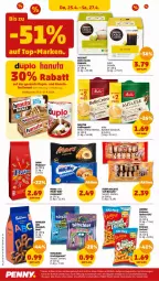 Gazetka promocyjna Penny - Prospekte - Gazetka - ważna od 27.04 do 27.04.2024 - strona 30 - produkty: bella crema, Cap, cappuccino, cin, Croissant, croissants, dolce gusto, erdnuss, frucht, fruchtgummi, hitschler, intenso, jumbo, kaffee, kaffeepads, lorenz, mars, Milkyway, nescafe, nuss