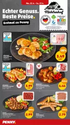 Gazetka promocyjna Penny - Prospekte - Gazetka - ważna od 27.04 do 27.04.2024 - strona 4 - produkty: bratwurst, eis, fleisch, Frische Hähnchen, Geflügel, gulasch, medaillons, pute, rind, rindfleisch, schnitzel, schwein, schweine, Ti, wein, weine, wurst