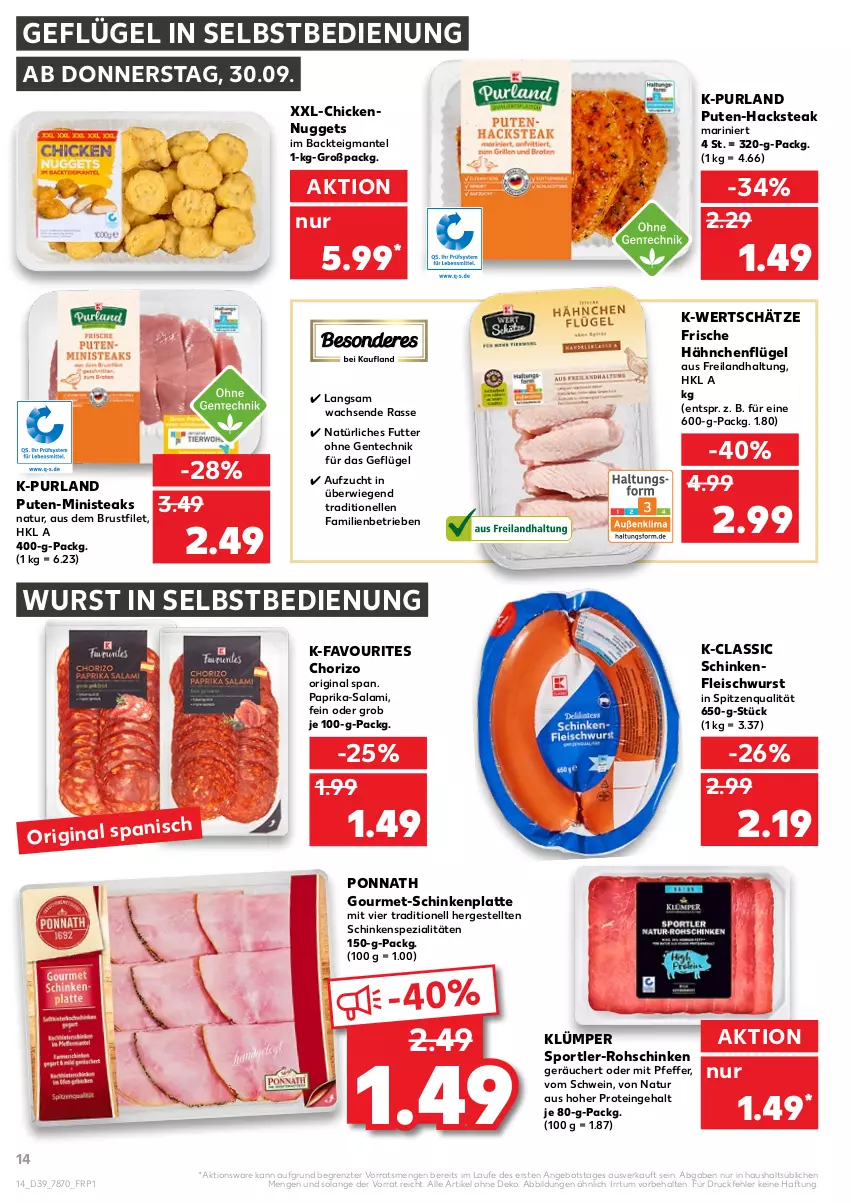 Aktueller Prospekt Kaufland - von 30.09 bis 06.10.2021 - strona 14