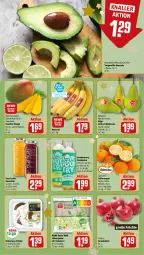 Gazetka promocyjna Rewe - Prospekte - Gazetka - ważna od 02.12 do 02.12.2023 - strona 6 - produkty: apfel, avocado, banane, bananen, Birnen, buch, eis, eisbergsalat, früchte, grana, granatapfel, kokos, kokosnuss, kräuter, kräutern, LG, mango, nuss, orange, orangen, Rana, rewe beste wahl, saft, Saftorangen, salat, Schal, Schale, smoothie, tafelbirnen, Ti, true fruits