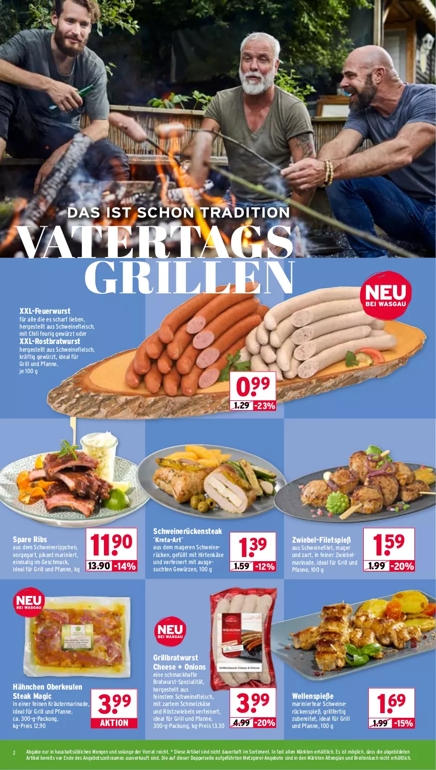 Aktueller Prospekt Wasgau - von 11.05 bis 16.05.2026 - strona 2 - produkty: angebot, angebote, auer, bratwurst, Brei, chili, eis, elle, filet, filets, fleisch, für grill und pfanne, gewürz, grill, grill und pfanne, grillbratwurst, hirtenkäse, ideal für grill, ideal für grill und pfanne, Käse, kräuter, mac, marinade, pfanne, reis, rostbratwurst, röstzwiebeln, Rückensteak, Schmelzkäse, schwein, schweine, schweinefilet, schweinefleisch, schweinerücken, spare ribs, Spezi, steak, Ti, und pfanne, wein, weine, wurst, zwiebel, zwiebeln