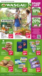 Gazetka promocyjna Wasgau - Gazetka - ważna od 16.05 do 16.05.2026 - strona 1 - produkty: almighur, almighurt, angebot, angebote, auer, barilla, Bau, Bauer, Becher, bier, bitburger, braten, Brei, brot, burger, butter, coupon, ehrmann, ehrmann almighurt, eimer, eis, elle, flasche, fleisch, für grill und pfanne, Geflügel, getränk, getränke, gewürz, grill, grill und pfanne, ideal für grill, ideal für grill und pfanne, je 250-g-packung, karlsberg, kräuter, kräutern, meggle, mehl, milka, milka schokolade, mw-flasche, natur, natura, pasta, pfanne, reis, schoko, schokolade, schwein, schweine, schweinenacken, snack, Stier, Streichzart, Ti, tomate, tomaten, und pfanne, wein, weine, weizenmehl, weizenmischbrot