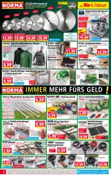 Gazetka promocyjna Norma - Norma - Gazetka - ważna od 13.02 do 13.02.2023 - strona 2 - produkty: batterie, batterien, Bau, Beba, Bebe, Brennholz, buch, bürste, bürsten, edelstahl, eier, eis, Elektro, elle, ente, filet, fisch, Garten, gin, gsw, gürteltasche, handschuhe, Holz, ilag, koffer, kraft, Lampe, Laufen, LG, Liege, massivholz, messer, natur, ndk, orange, Reinigung, reis, rel, ring, rwe, sac, säge, schuhe, shake, Spaten, steckdose, Tasche, taschen, taschenlampe, Ti, Tipi, Vielzweckseil, wasser, weck, werkzeug