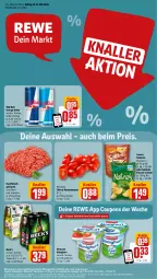 Gazetka promocyjna Rewe - Prospekte - Gazetka - ważna od 26.08 do 26.08.2023 - strona 1 - produkty: aktionspreis, almighur, almighurt, Becher, bio, coupon, coupons, cracker, drink, ehrmann, ehrmann almighurt, eis, energy drink, fleisch, hackfleisch, hackfleisch gemischt, lorenz, natur, natura, red bull, reis, rind, Romatomaten, rosmarin, saltletts, Schal, Schale, schwein, telefon, Ti, tomate, tomaten, uhr, wein