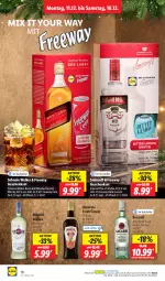 Gazetka promocyjna Lidl - Aktionsprospekt - Gazetka - ważna od 16.12 do 16.12.2023 - strona 24 - produkty: aktionspreis, amarula, bacardi, bitter lemon, blended scotch, blended scotch whisky, cola, eis, elle, geschenkset, johnnie walker, martini, ndk, reis, Schal, Schale, scotch, scotch whisky, smirnoff, teller, Ti, vodka, whisky, Yo, ZTE