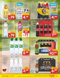 Gazetka promocyjna Netto Marken-Discount - Filial-Angebote - Gazetka - ważna od 21.05 do 21.05.2022 - strona 13 - produkty: alkohol, Alwa, angebot, auer, bier, Biere, bio, coca-cola, cocktail, cola, dauertiefpreis, eis, elle, flasche, frucht, fruchtsaft, fruchtsaftgetränk, gerolsteine, gerolsteiner, getränk, gin, krombache, krombacher, krombacher pils, limo, Limobier, mac, malz, mineralwasser, natur, natürliches mineralwasser, pils, reis, rel, saft, Sport, steiner, tee, Ti, tiefpreis, vilsa, vita, vitamalz, volvic, wasser, ZTE
