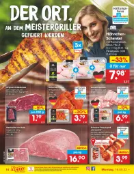 Gazetka promocyjna Netto Marken-Discount - Filial-Angebote - Gazetka - ważna od 21.05 do 21.05.2022 - strona 14 - produkty: beef, braten, eier, eis, erde, fleisch, gewürz, gin, grill, hähnchenschenkel, henkel, kotelett, lamm, Meister, mit zwiebeln, natur, ndk, reis, saft, schenkel, schnitten, schwein, schweine, steak, steakhüfte, Ti, wein, weine, zwiebel, zwiebeln