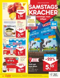 Gazetka promocyjna Netto Marken-Discount - Filial-Angebote - Gazetka - ważna od 21.05 do 21.05.2022 - strona 44 - produkty: actimel, angebot, angebote, discount, eis, fleisch, haltbare milch, Holz, kaffee, kaffeekapseln, könig pilsener, kracher, marken-discount, milch, Nektar, nektarinen, pils, pilsener, reis, Schal, Schale, sim, tassimo, Ti, ZTE