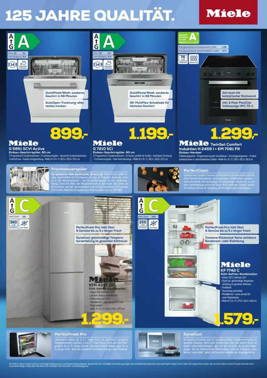 Aktueller Prospekt Euronics - Prospekte - von 17.09 bis 28.09.2025 - strona 3 - produkty: auto, eis, elle, fisch, garraum, geschirr, korb, miele, Mode, obst, rückwand, tee, Ti, tisch, wasser